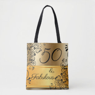 Tote Bag 50 ans et Fabuleux Élégant