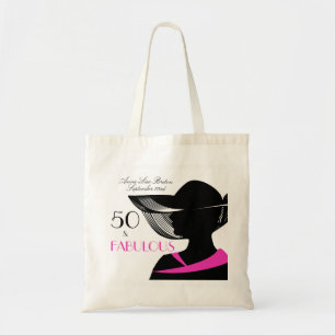 Tote Bag 50 et anniversaire élégant d'art déco fabuleux
