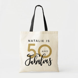 Tote Bag 50 et fabuleux anniversaire d'or noir