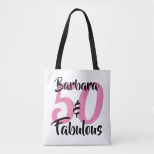 Tote Bag 50 et fabuleux fête d'anniversaire personnalisée