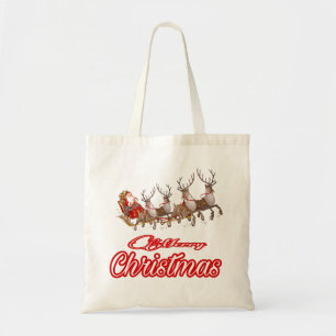 Tote Bag 5.Ho Ho Ho Père Noël rire visage joyeux Noël