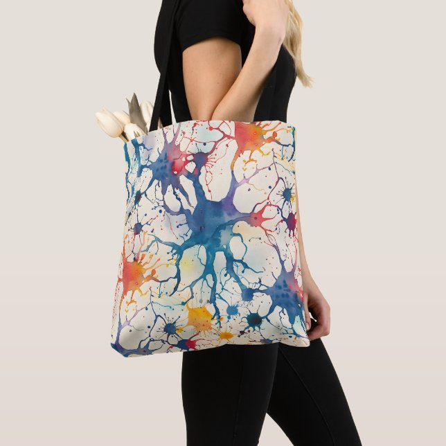 Tote Bag 70s 60s Psychedelic Hippy Retro Hip (De près)