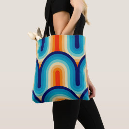Tote Bag 70s Rainbow Curves