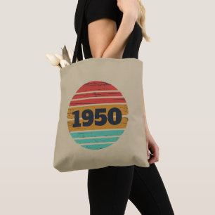 Tote Bag 75e anniversaire vintage personnalisé