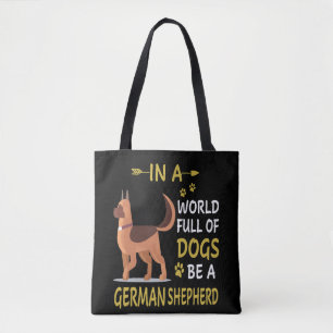Tote Bag 7 Dans Un Monde Plein De Chiens Soyez Un Berger Al