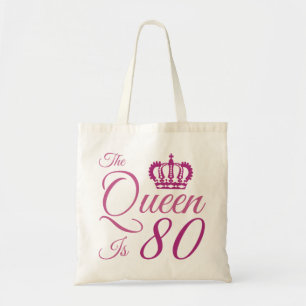 Tote Bag 80e Birthday Queen