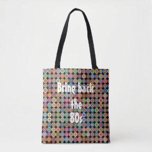Tote Bag 80s Nostalgie funky élégant sophistiqué