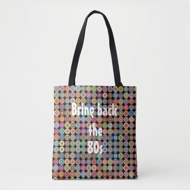 Tote Bag 80s Nostalgie funky élégant sophistiqué (Devant)
