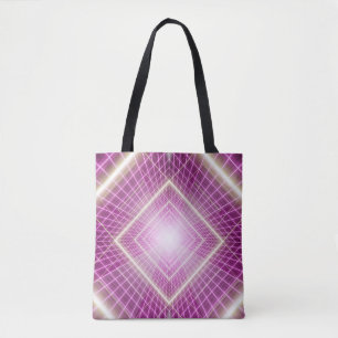 Tote Bag 80s Rétro : Arrière - plan 3D Sci-Fi.