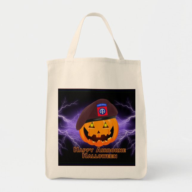Tote Bag 82e division aéroportée - Happy Airborne Halloween (Devant)