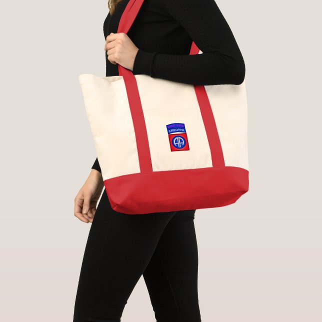 Tote Bag 82e division aéroportée "Paratrooper Wife" (Devant (produit))