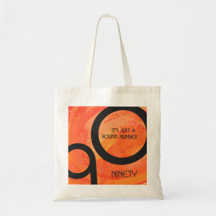 Tote Bag 90e anniversaire de la décennie orange