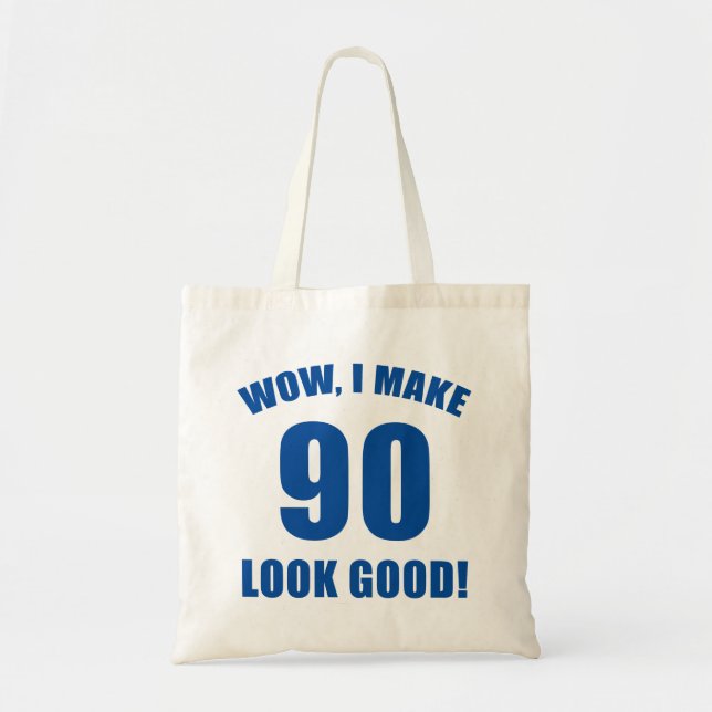 Tote Bag 90e anniversaire Gag Gift (b) (Devant)