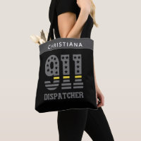 911 Dispatcher USA Drapeau mince ligne jaune Urgen
