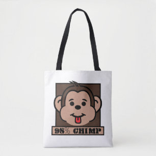 Tote Bag 98% Chimp, Chimpanzé
