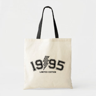 Tote Bag à damiers Éclairage Bolt Personnalisé Anniversaire