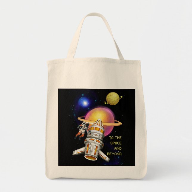 Tote Bag À l'espace et au-delà (Devant)