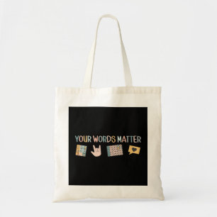Tote Bag Aac Asl Voix Thérapie Pathologie Slp Aba Rbt Signa