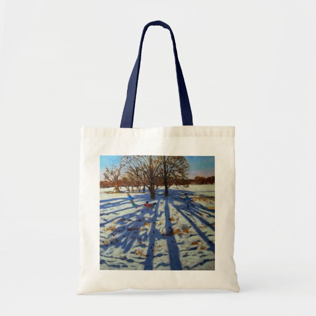 Tote Bag Abbaye Derbyshire de Calke de plein hiver (Devant)