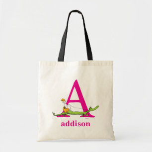 Tote Bag ABC du Dr Seuss : Lettre A - Rose   Ajouter Votre 