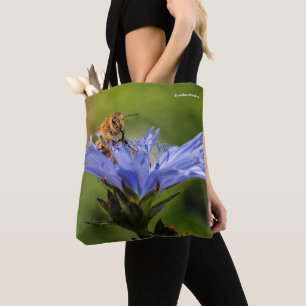 Tote Bag Abeille de miel sur le radicchio florissant