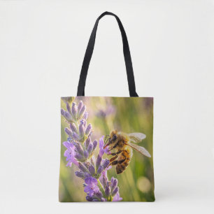 Tote Bag Abeille sur lavande