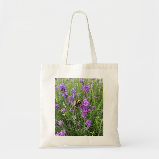 Tote Bag Abeille sur une fleur (Devant)