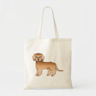 Tote Bag Abpricot Mini Goldendoodle Cute Cartoon