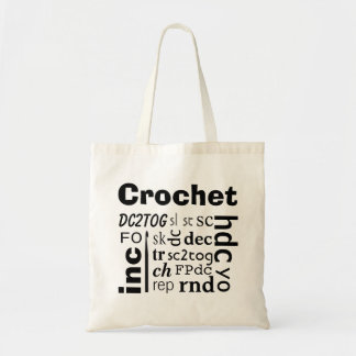 Tote Bag Abréviations Fourre-tout de crochet