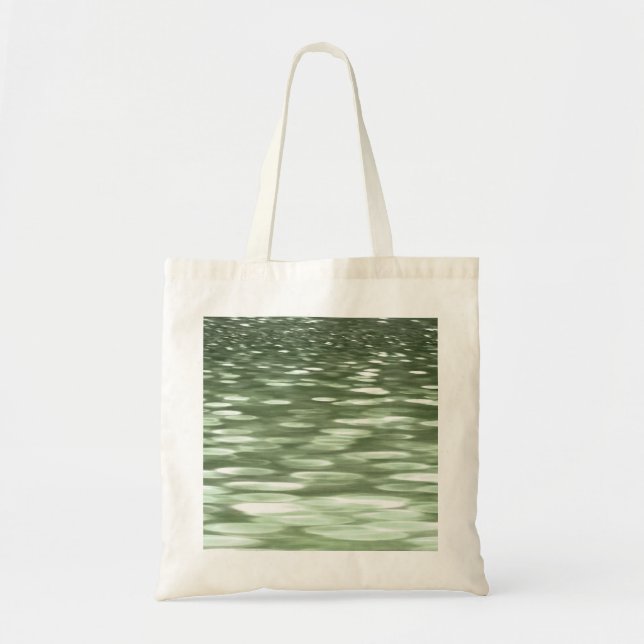 Tote Bag Abstract #3: Olive green blur (Devant)