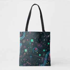 Tote Bag Abstract Art: Winter Skies