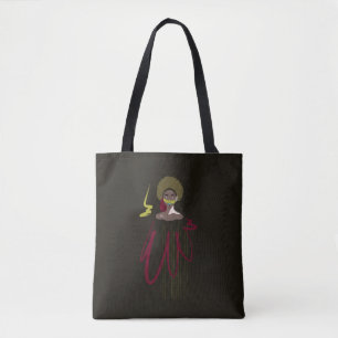 Tote bag abstract "Black Magic Girl"