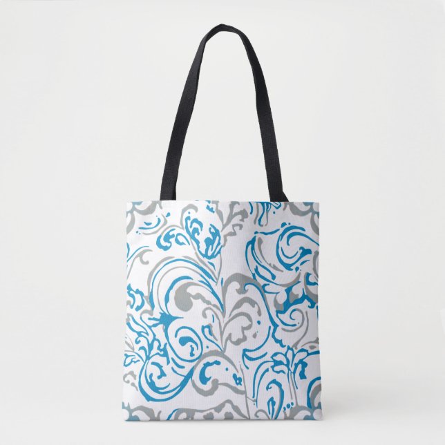 Tote bag-abstract blue tasche (Vorderseite)