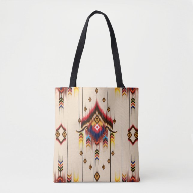 Tote Bag Abstract ethnic geometric pattern, Ikat geometric  (Devant)