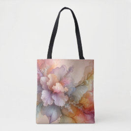 Tote Bag Abstract Pastel Lavender Floral Cloud Landscape