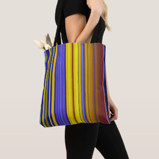 Tote Bag Abstract Stripes Design 1