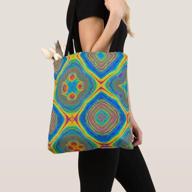 Tote Bag Abstrait coloré (De près)