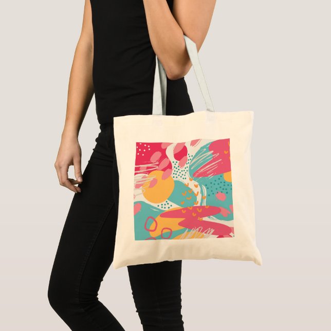Tote Bag Abstrait coloré (Devant (produit))