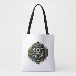 Tote Bag Abstrait Géométrique