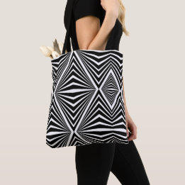 Tote Bag Abstrait Motif sans couture moderne Artiste