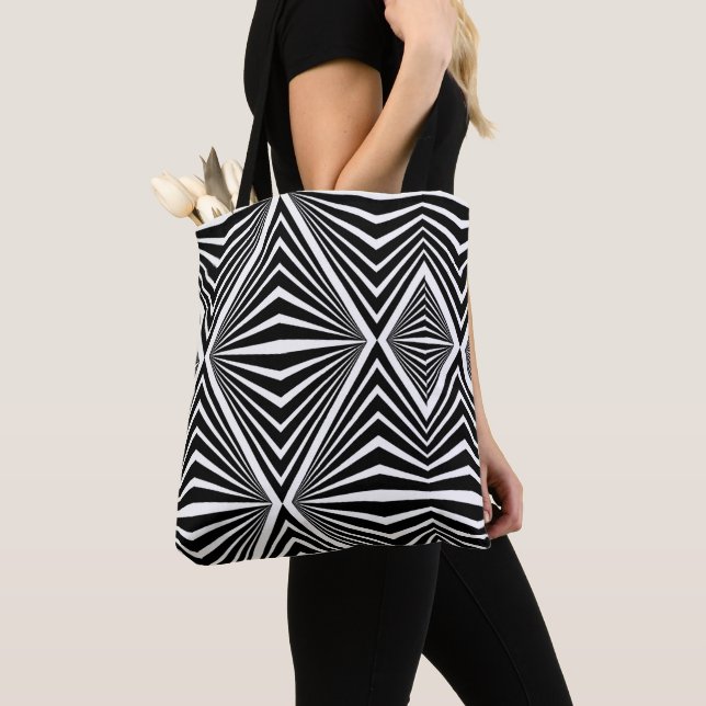 Tote Bag Abstrait Motif sans couture moderne Artiste (De près)
