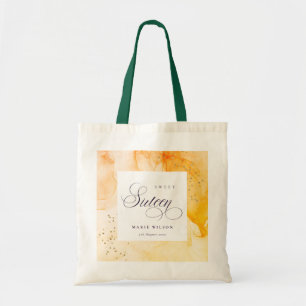 Tote Bag Abstrait Pastel Jaune Orange Douce 16 Anniversaire