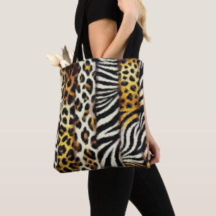 Tote Bag Abstrait Peint Mélange Poster de animal sauvage