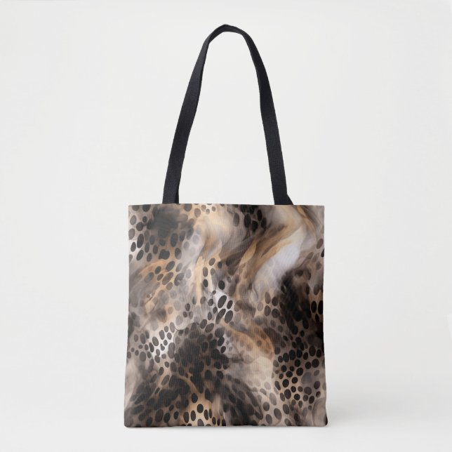 Tote Bag Abstrait Poster de animal léopard (Devant)
