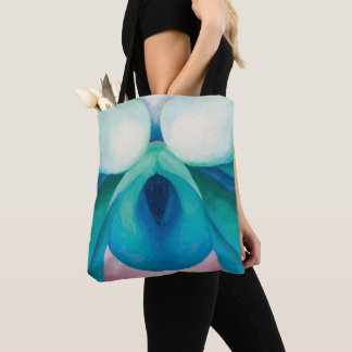Tote Bag Abstrait tableau de fleurs coloré Georgia O'Keeffe