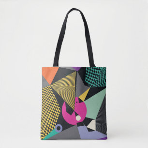 Tote Bag Abstrait triangles modernes arrière - plan motif i