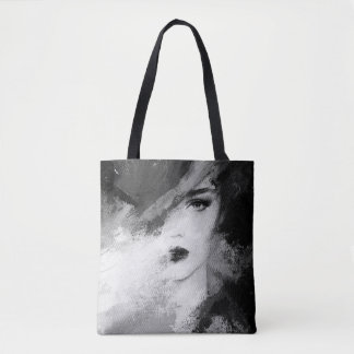 Tote Bag Abstraite belle femme. illustration de mode. ac