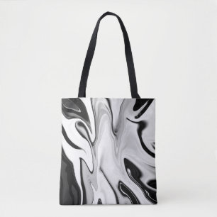 Tote Bag Abstraite élégante couleur rétro fluide numérique