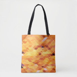 Tote Bag Abstraite multicolore, basse mosaïque de poly.