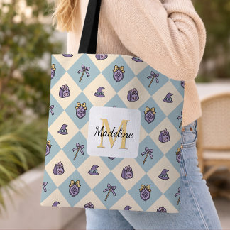 Tote Bag Académie de sorcière de fille livresque personnali